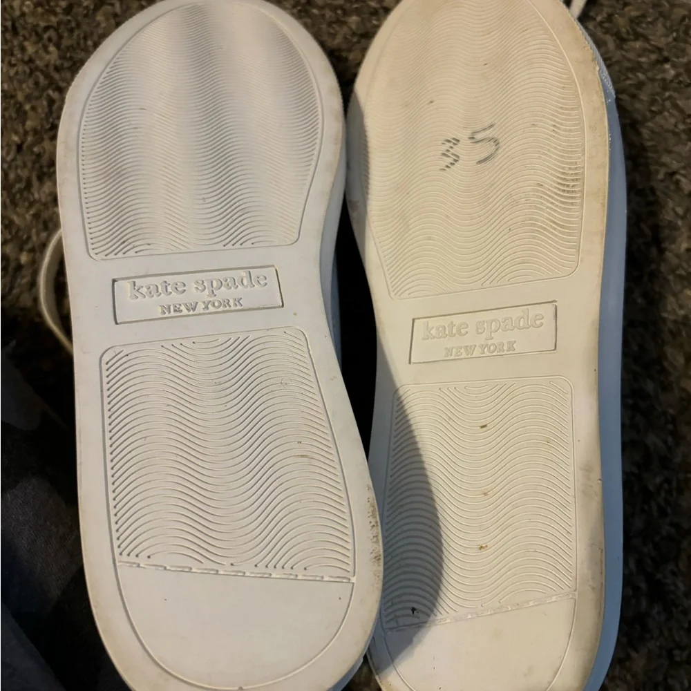 Kate Spade White Perforated Sneakers - Picture 4 of 8